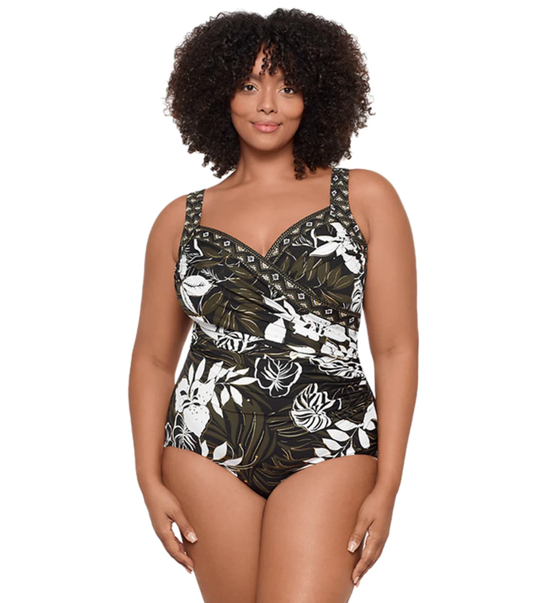 Miraclesuit Plus Women's Plus Size Elle Dorado Sanibel Plus One Piece Swimsuit - Image 8
