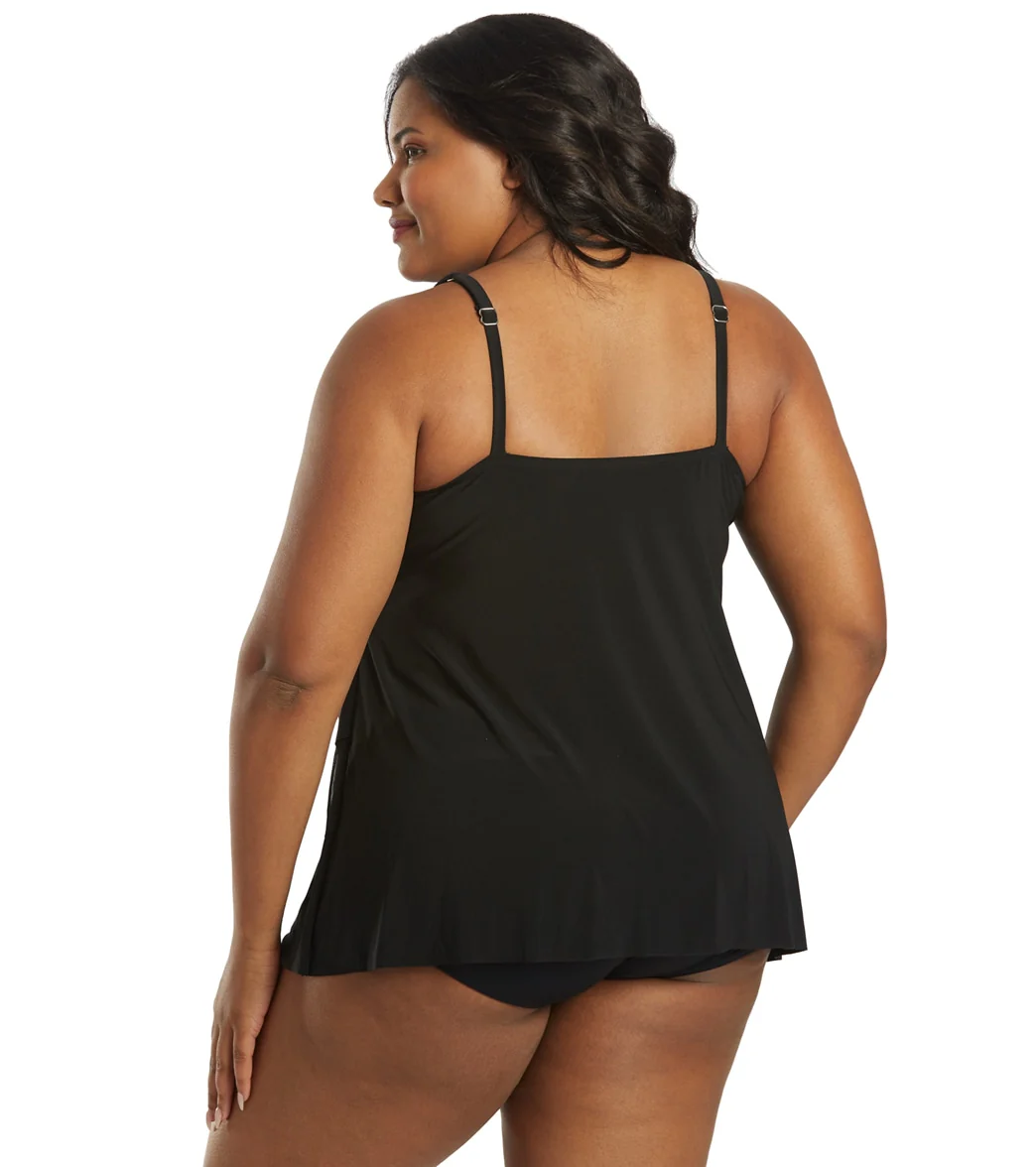 Miraclesuit Plus Women's Plus Size Illusionists Mirage Tankini Top - Image 3