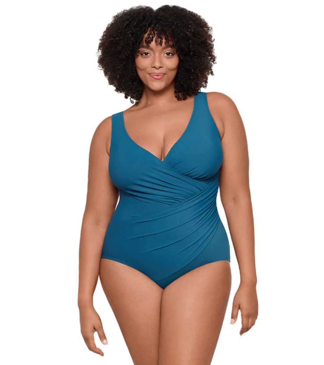 Miraclesuit Plus Women's Plus Size Solid Oceanus One Piece Swimsuit - Image 6