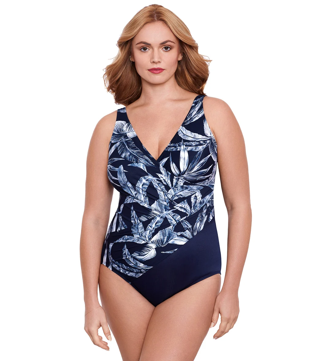Miraclesuit Plus Women's  Tropica Toile Oceanus Plus One Piece Swimsuit - Image 6