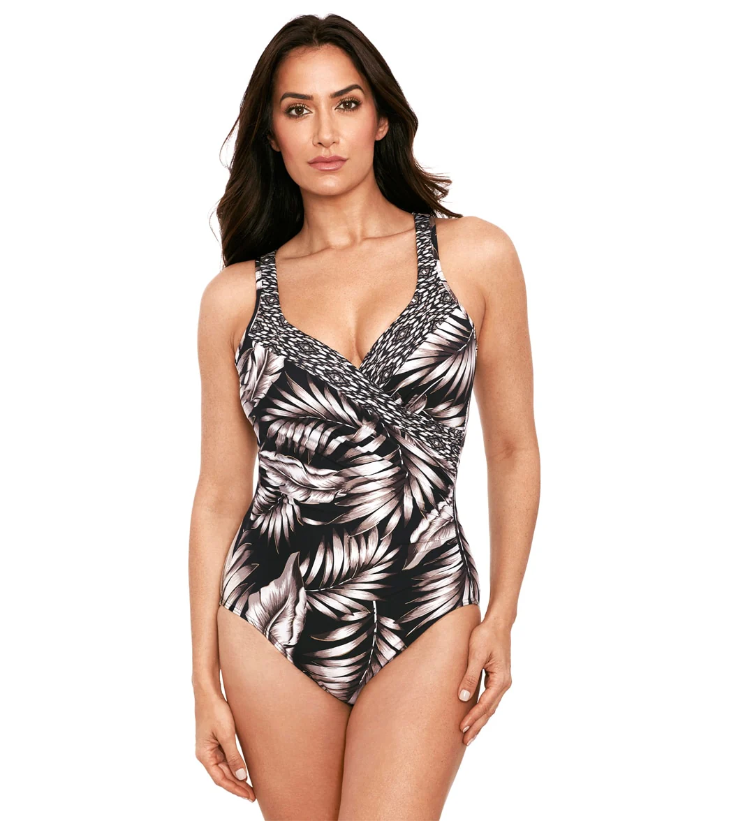 Miraclesuit Women's Oasis Cb Its A Wrap One Piece Swimsuit - Image 7