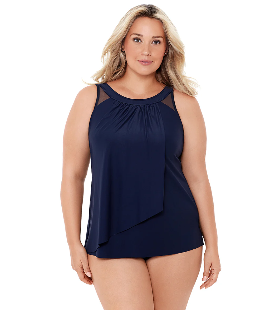 Miraclesuit Women's Plus Size Illusionists Ursula Tankini Top - Image 4