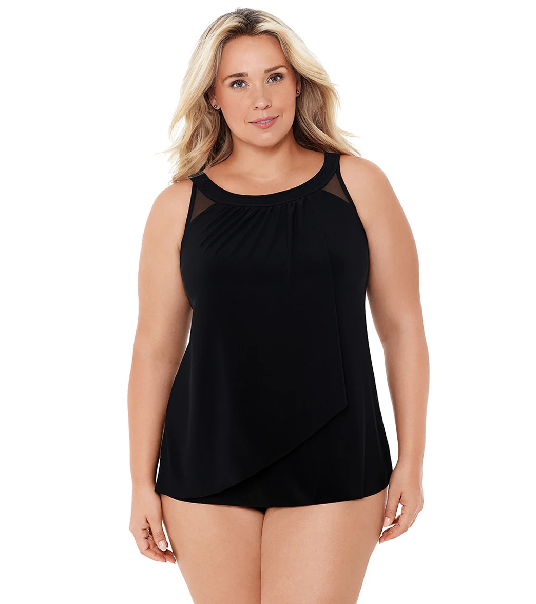 Miraclesuit Women's Plus Size Illusionists Ursula Tankini Top - Image 9