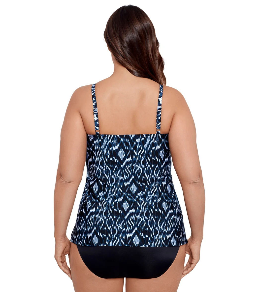 Miraclesuit Women's Plus Size Palatium Love Knot Tankini Top - Image 3