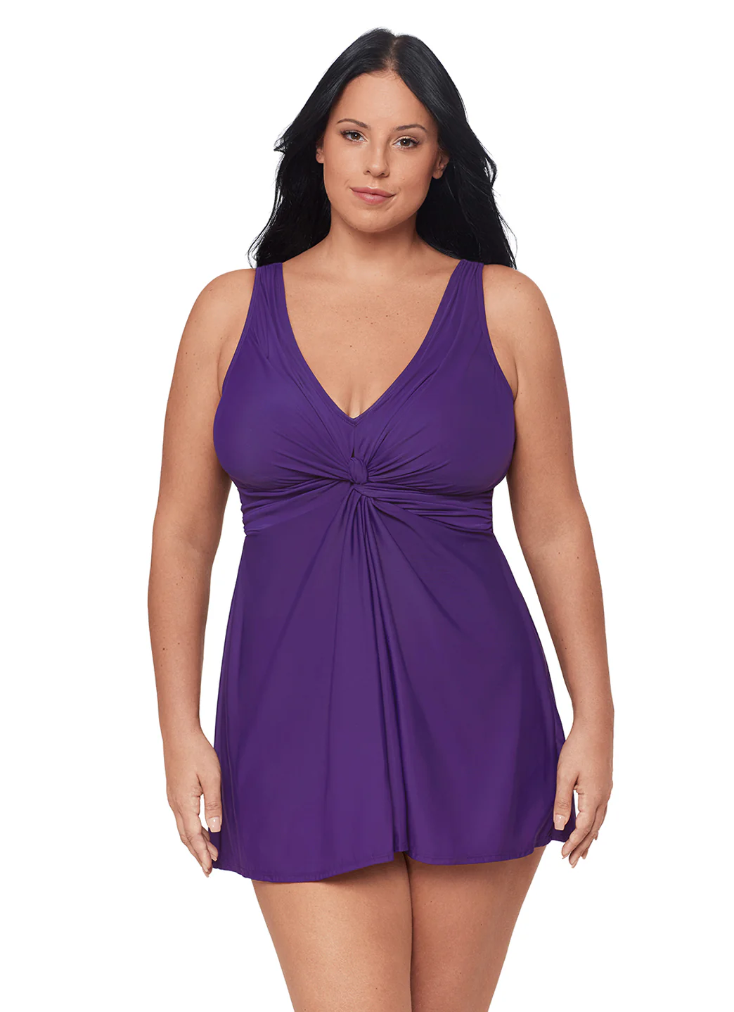 Miraclesuit Women's Plus Size Solid Must Have Marais Swim Dress - Image 2