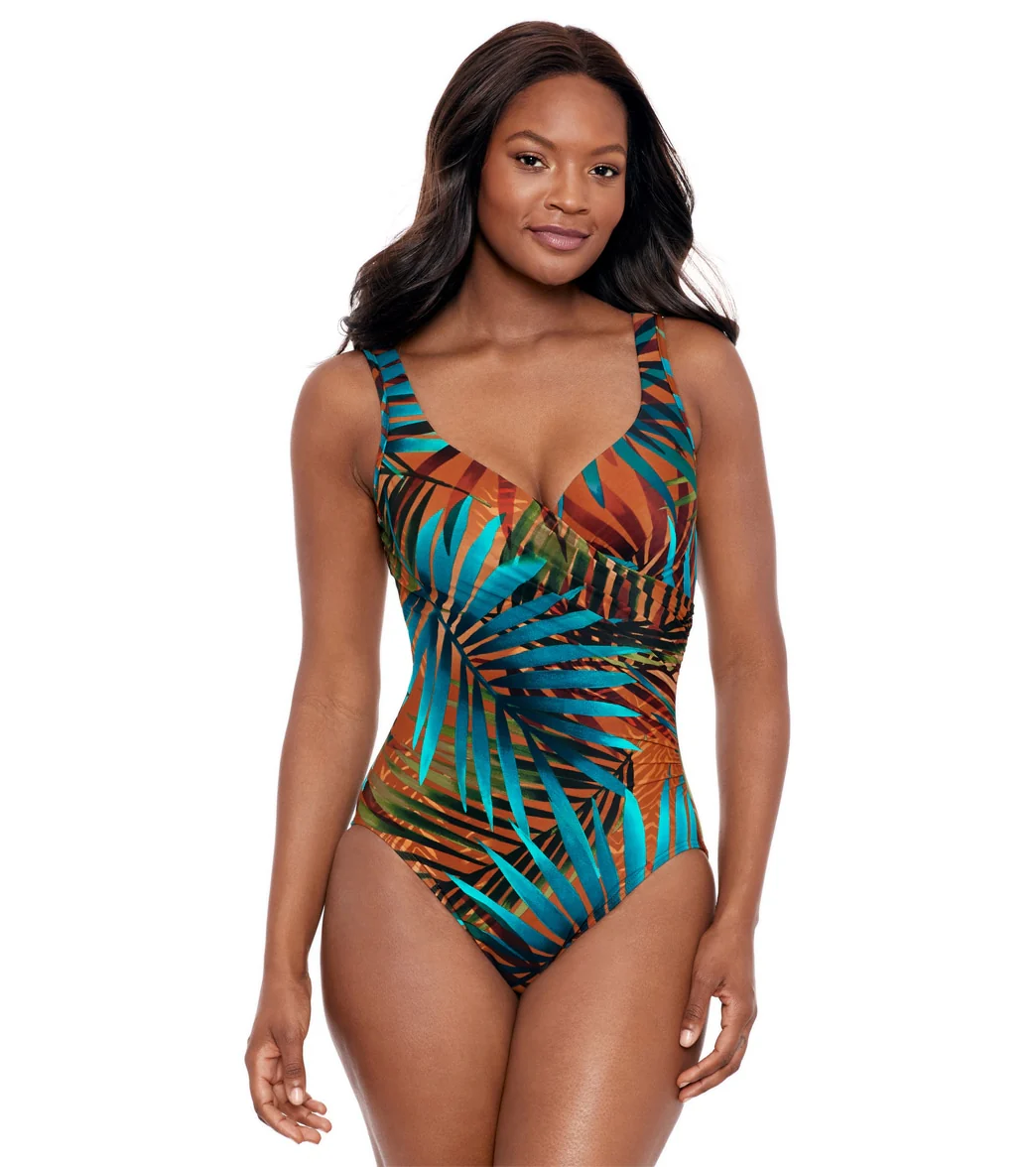 Miraclesuit Women's Tamara Tigre It's A Wrap One Piece Swimsuit - Image 7