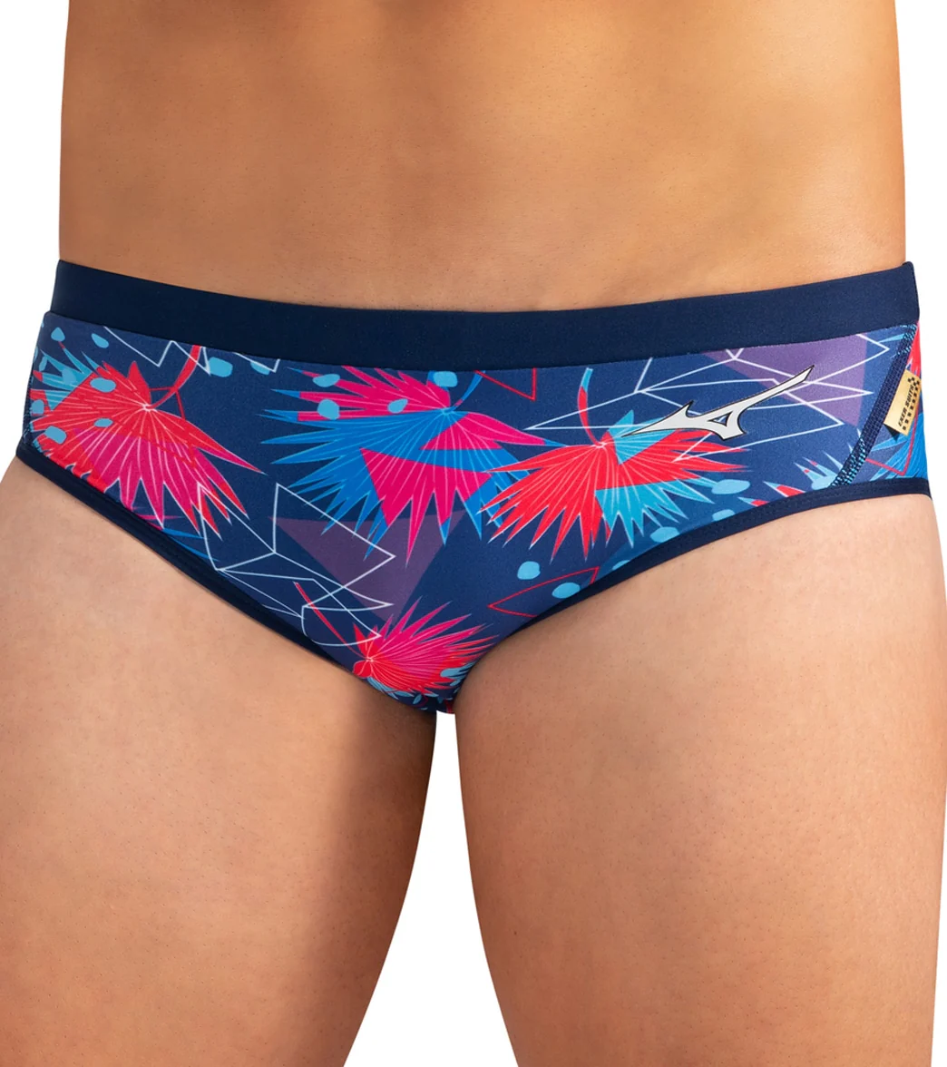 Mizuno Men's Exer Print Brief Swimsuit - Image 13
