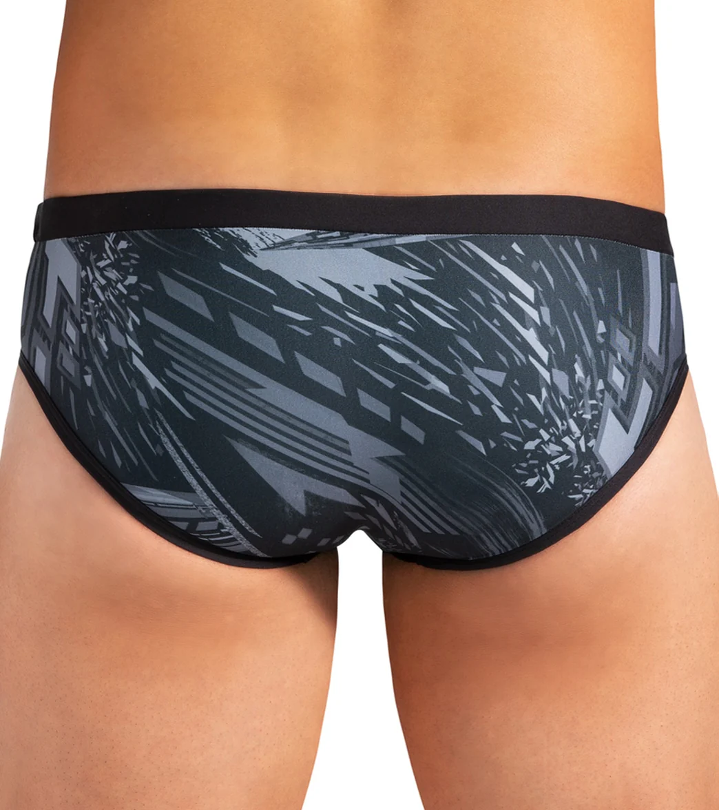 Mizuno Men's Exer Print Brief Swimsuit - Image 7