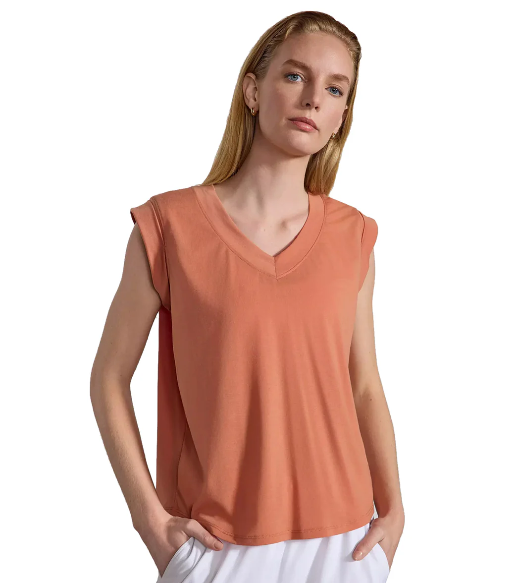 MPG Sport Dynamic V-Neck Cap Sleeve T-Shirt