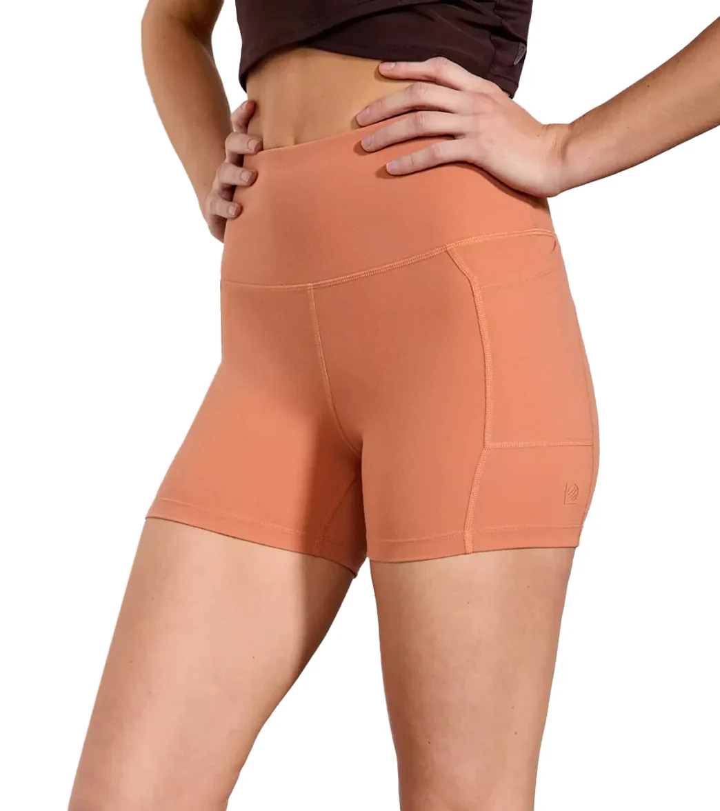 MPG Sport Velocity High-Rise Side Pocket Short 4" Peached - Image 2