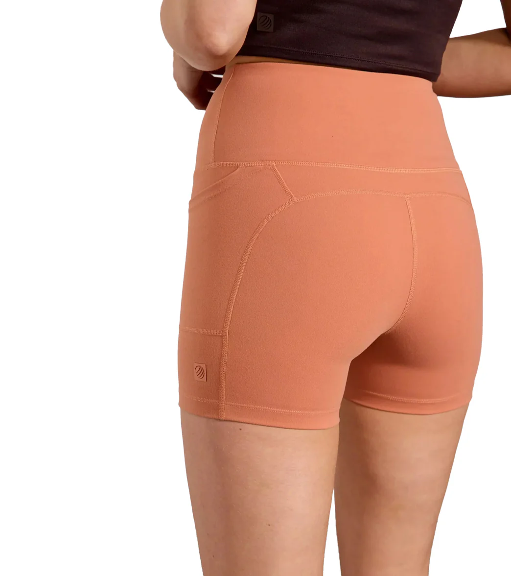 MPG Sport Velocity High-Rise Side Pocket Short 4" Peached - Image 5