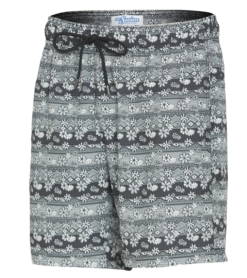 Mr.Swim Men's  Batik Floral Swim Trunks - Image 7
