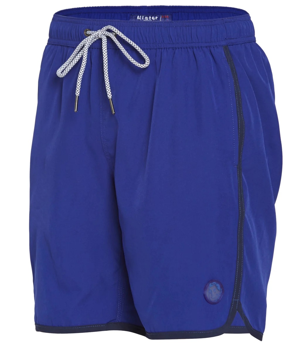 Mr.Swim Men's Solid 4-Way Stretch Swim Trunk - Image 17