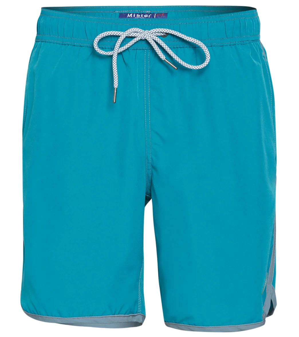 Mr.Swim Men's Solid 4-Way Stretch Swim Trunk - Image 21