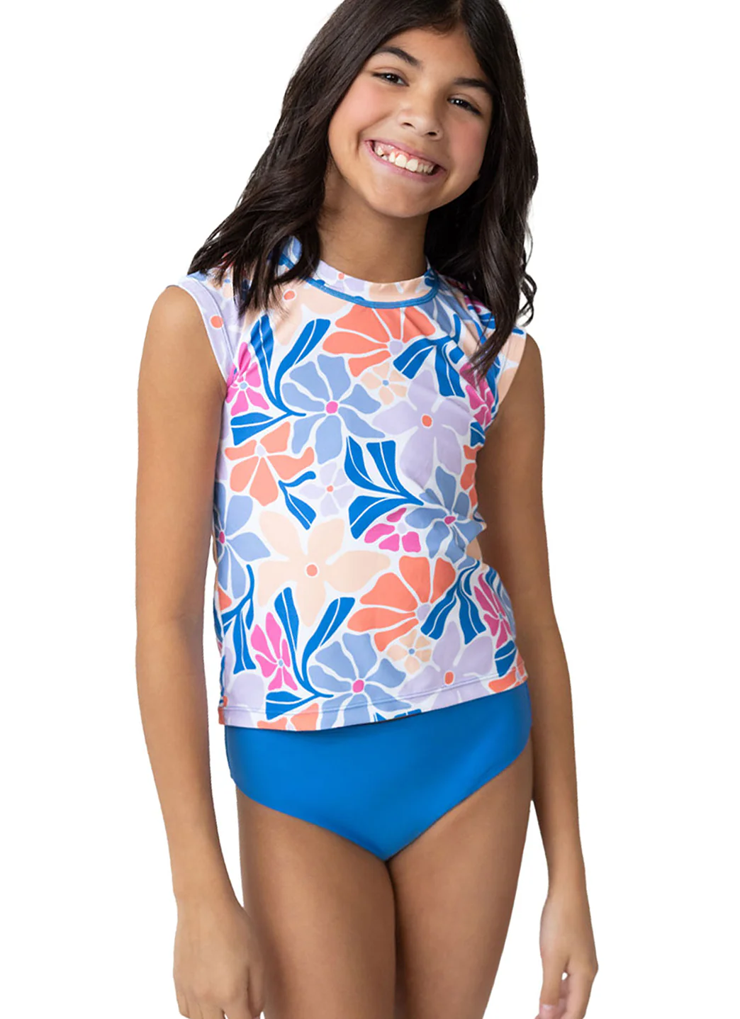 Nani Girls' Minis South Beach Tee Two Piece Rash Guard Set (Toddler, Little Kid, Big Kid) - Image 2