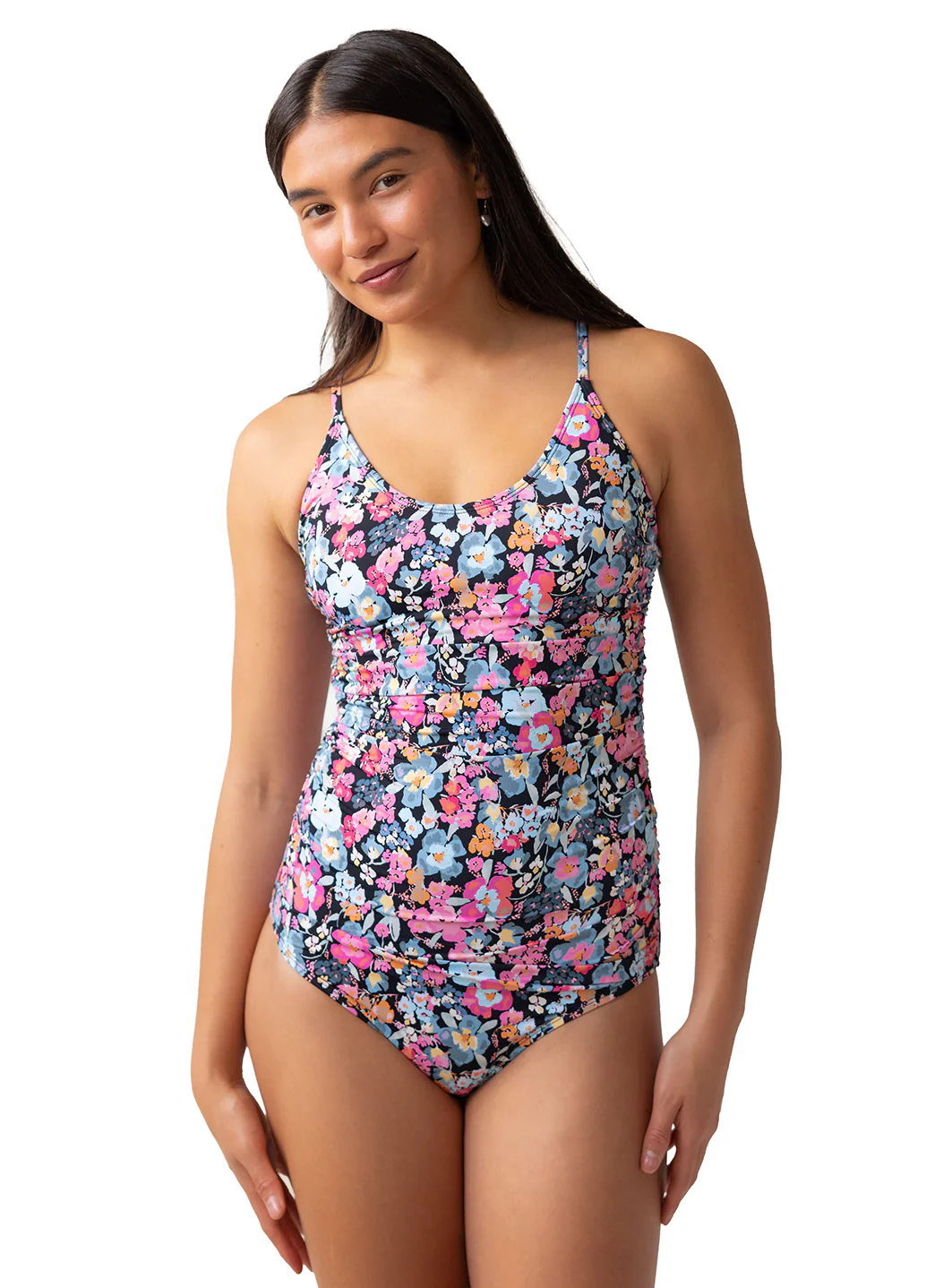 Nani Women's Odyssey Ruched Corss Back One PIece Swimsuit - Image 8