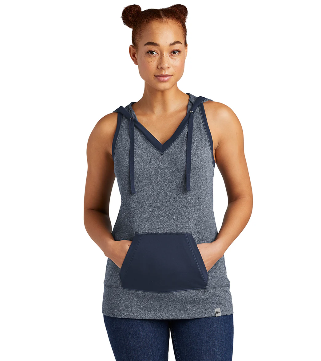 New Era Women's Heritage Blend Hoodie Tank - Image 3
