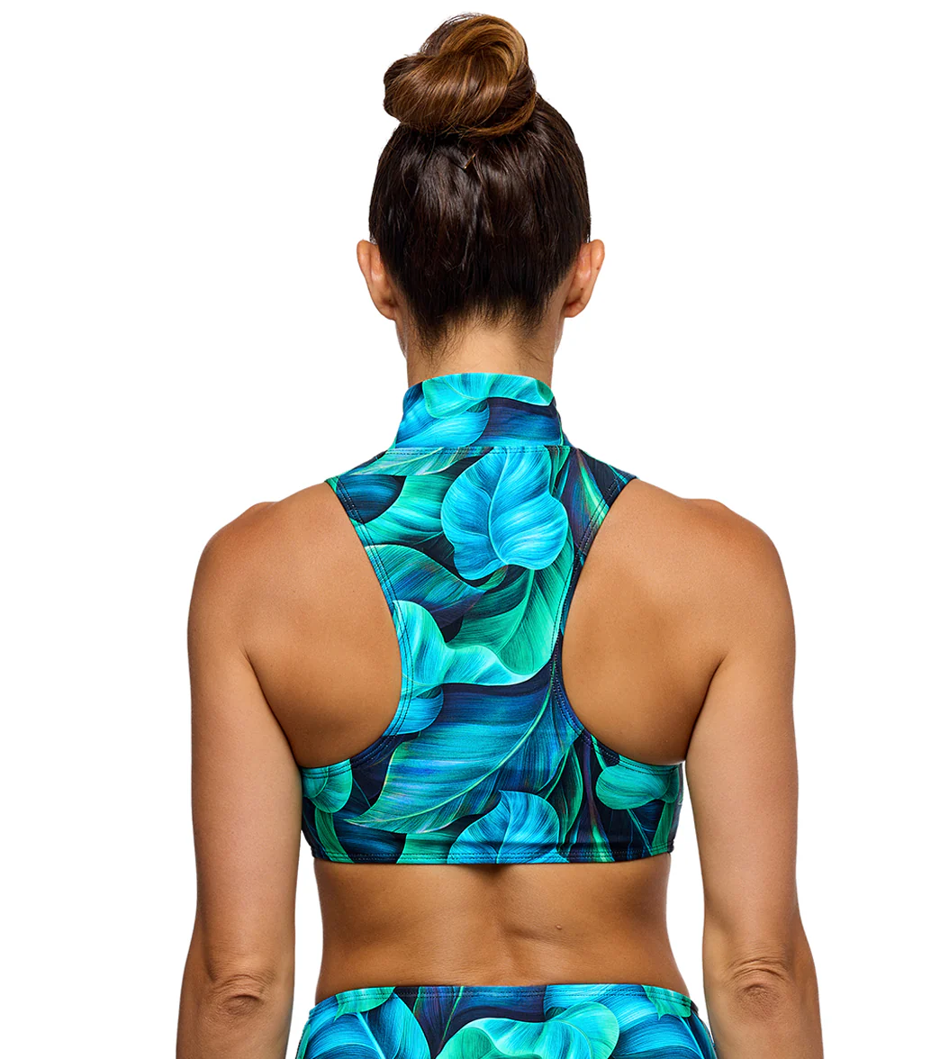 Next by Athena Women's Curacao Palms Zip Up Soft Cup Bikini Top - Image 3