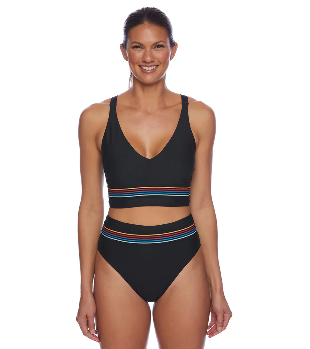 Next by Athena Women's Good Karma Jacquard Band V-Neck Bikini Top - Image 9