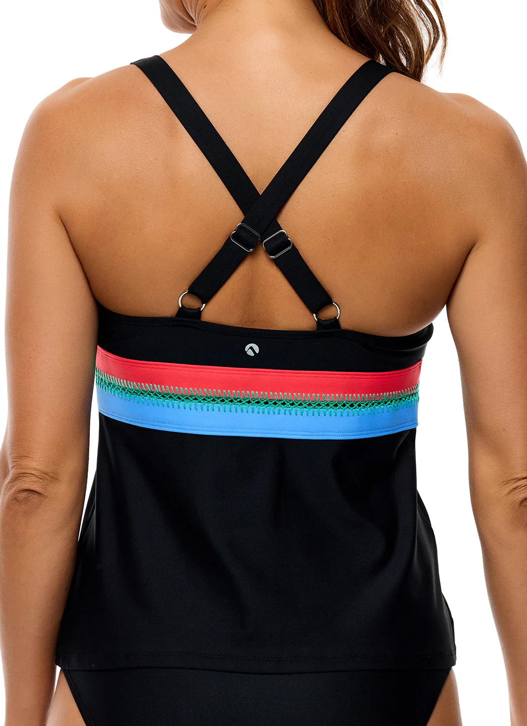 Next by Athena Women's Shaka Serve Crochet Trim Tankini Top - Image 4