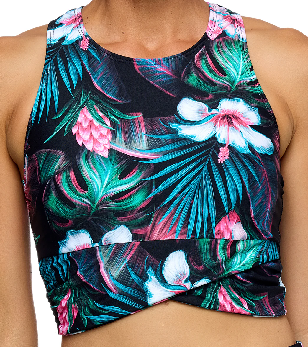 Next by Athena Women's Static Polynesian Paradise High Neck Bikini Top - Image 4