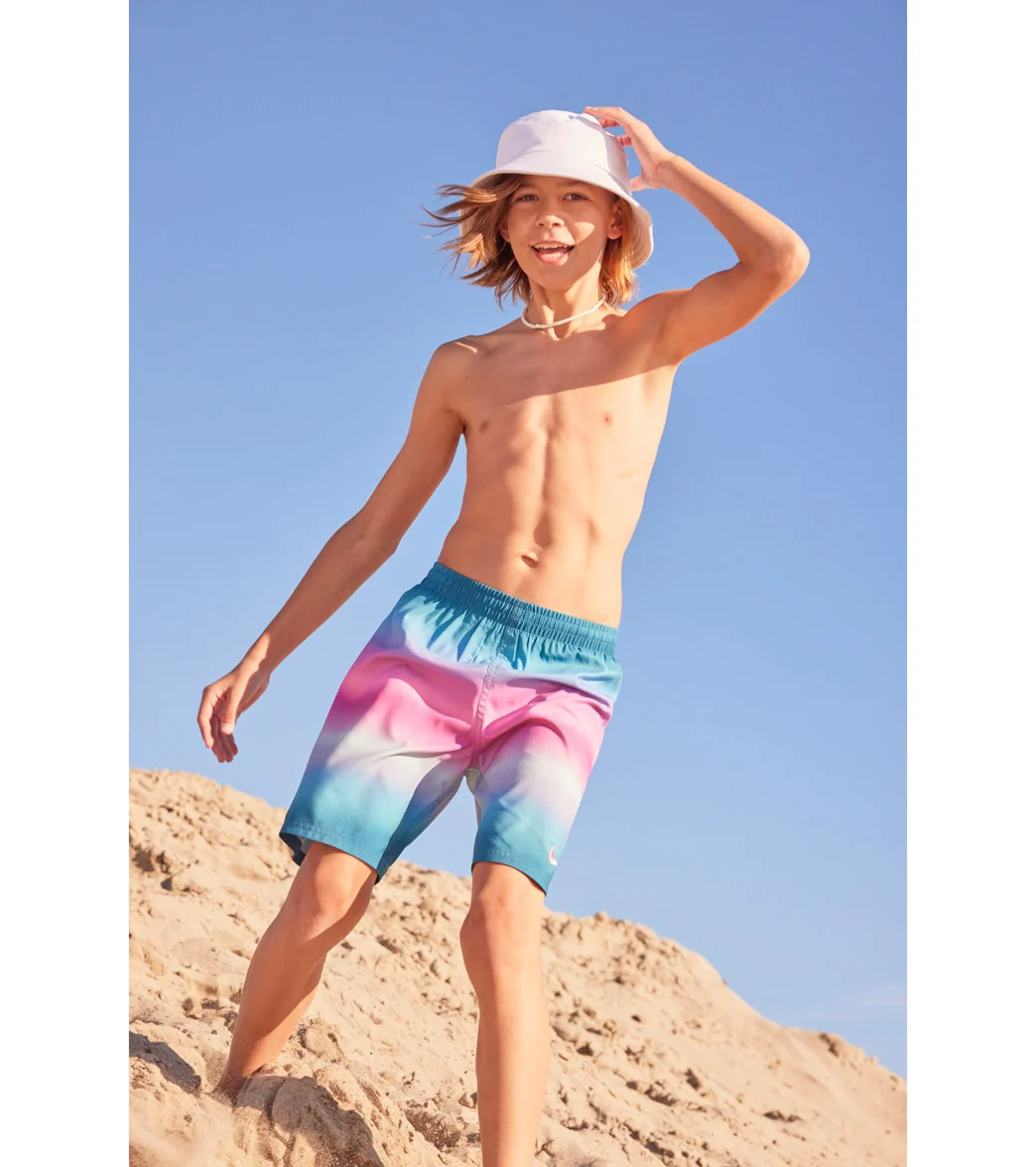 Nike Boys' Horizon Stripe Swim Trunks (Big Kid) - Image 10