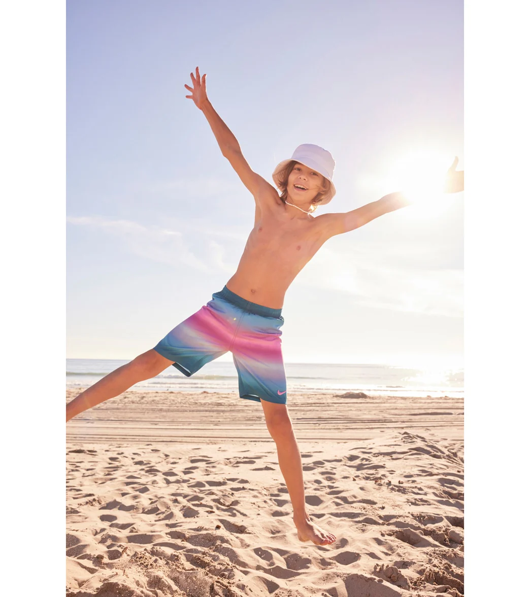 Nike Boys' Horizon Stripe Swim Trunks (Big Kid) - Image 9