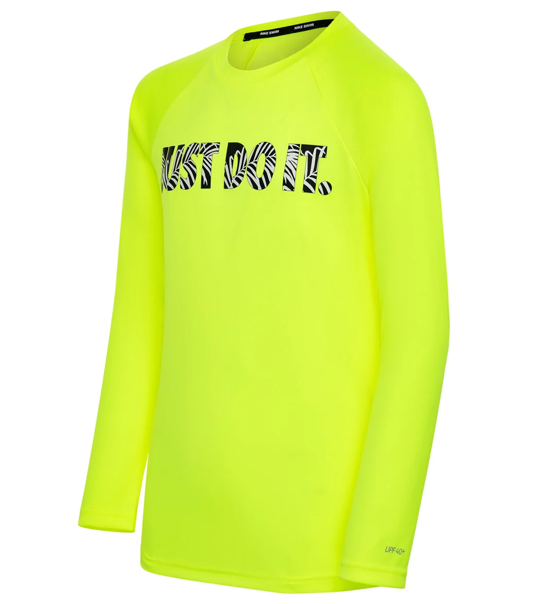 Nike Boys' JDI Tropic Long Sleeve Hydroguard (Big Kid) - Image 12