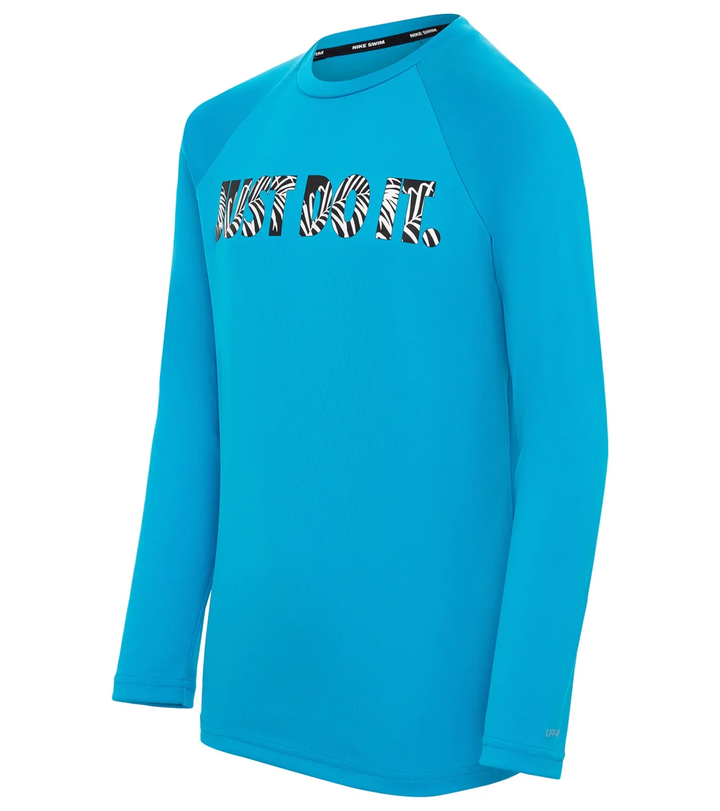Nike Boys' JDI Tropic Long Sleeve Hydroguard (Big Kid) - Image 5