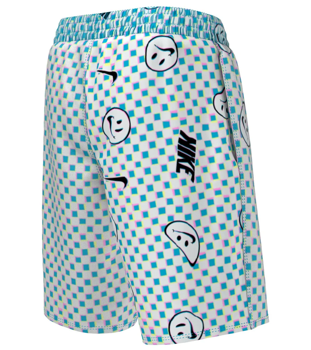 Nike Boys' Smiles Check Swim Trunks (Big Kid) - Image 8