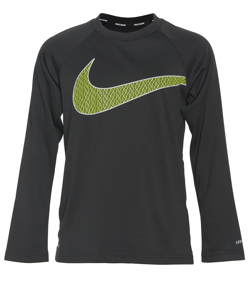 Nike Boys' Swoosh Long Sleeve Hydroguard (Big Kid) - Image 13