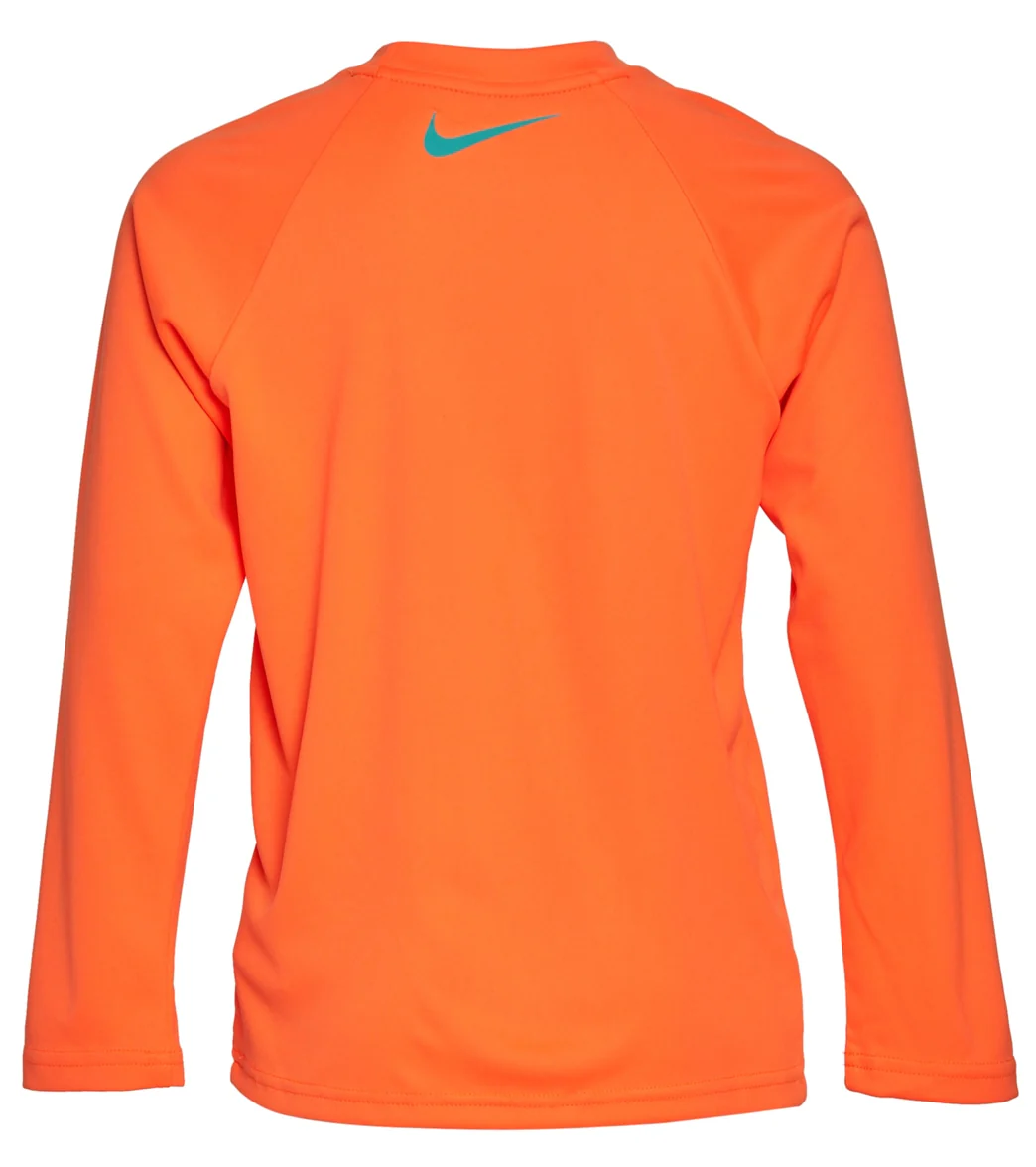Nike Boys' Swoosh Long Sleeve Hydroguard (Big Kid) - Image 2