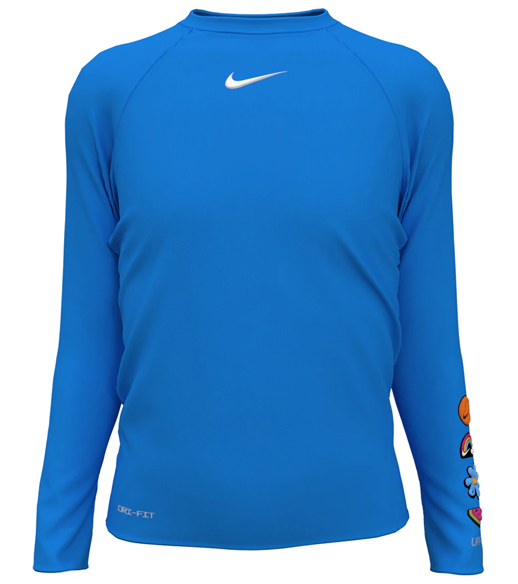 Nike Girls' Charms Long Sleeve Hydroguard (Big Kid) - Image 14