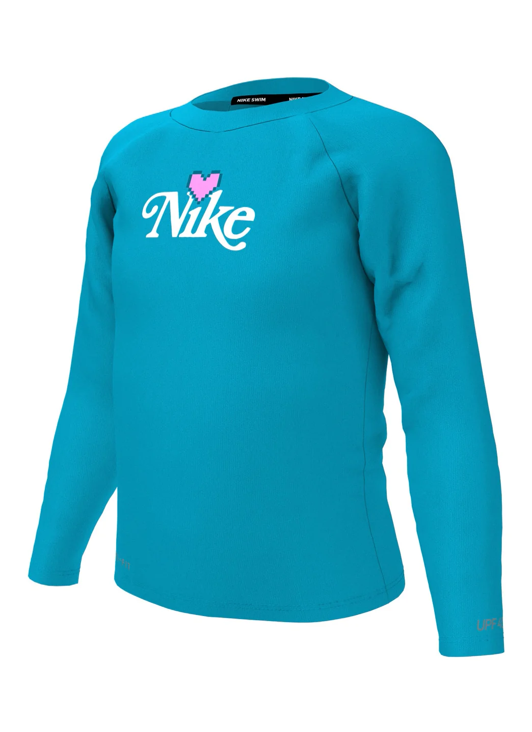 Nike Girls' Digi Heart Long Sleeve Rashguard (Little Kid) - Image 12