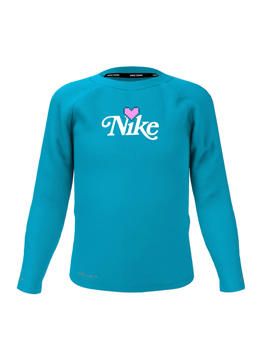 Nike Girls' Digi Heart Long Sleeve Rashguard (Little Kid) - Image 16