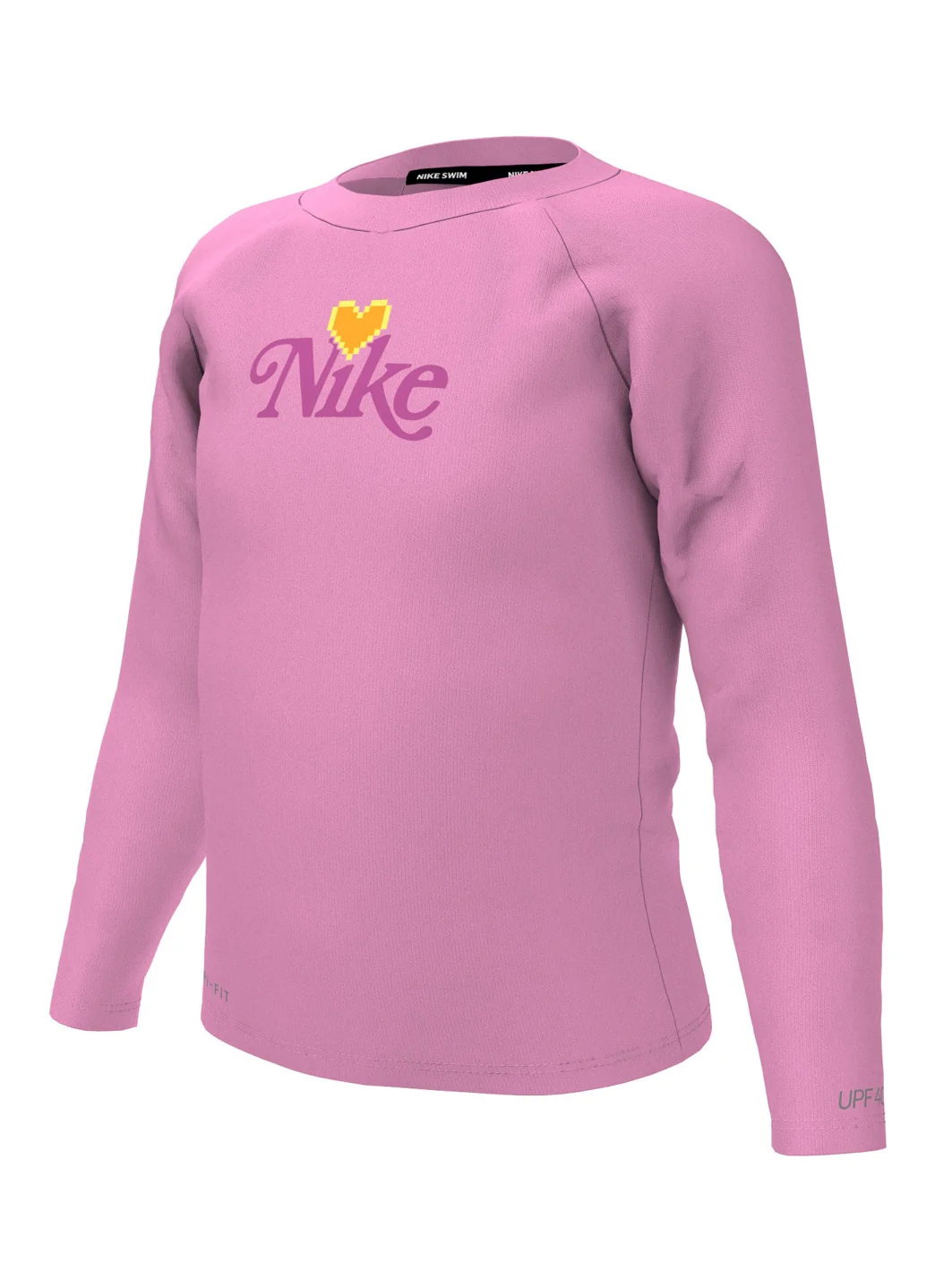 Nike Girls' Digi Heart Long Sleeve Rashguard (Little Kid) - Image 2