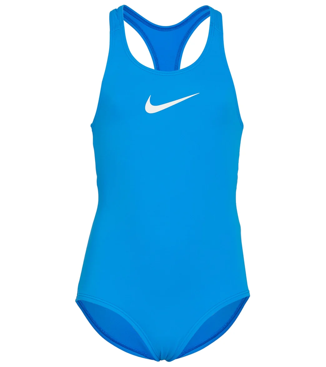 Nike Girls' Essential Racerback One Piece Swimsuit (Little Kid) - Image 13