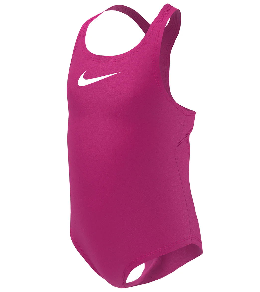 Nike Girls' Essential Racerback One Piece Swimsuit (Little Kid) - Image 9