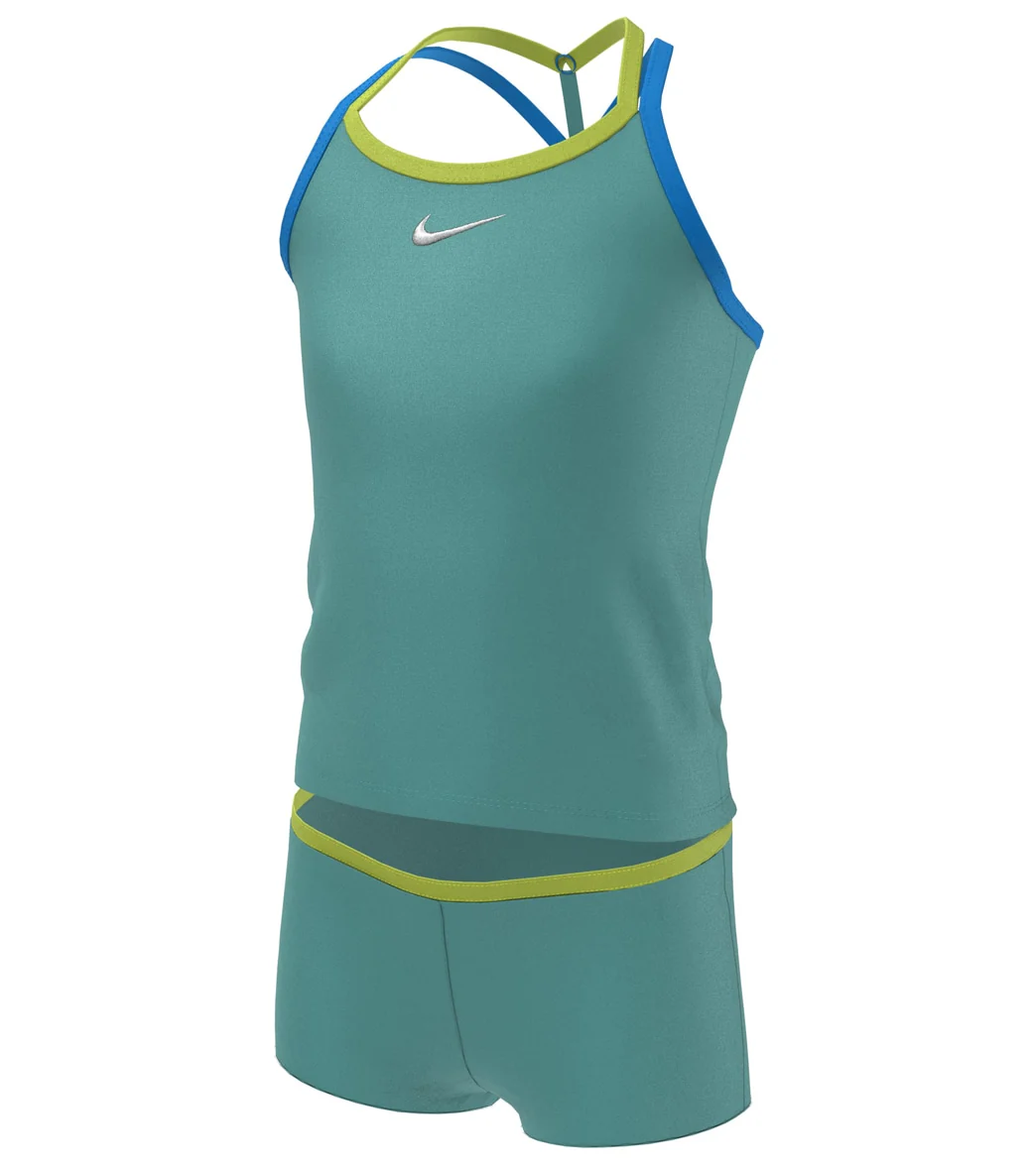 Nike Girls' Essential T-Crossback Two Piece Tankini Set (Big Kid) - Image 15