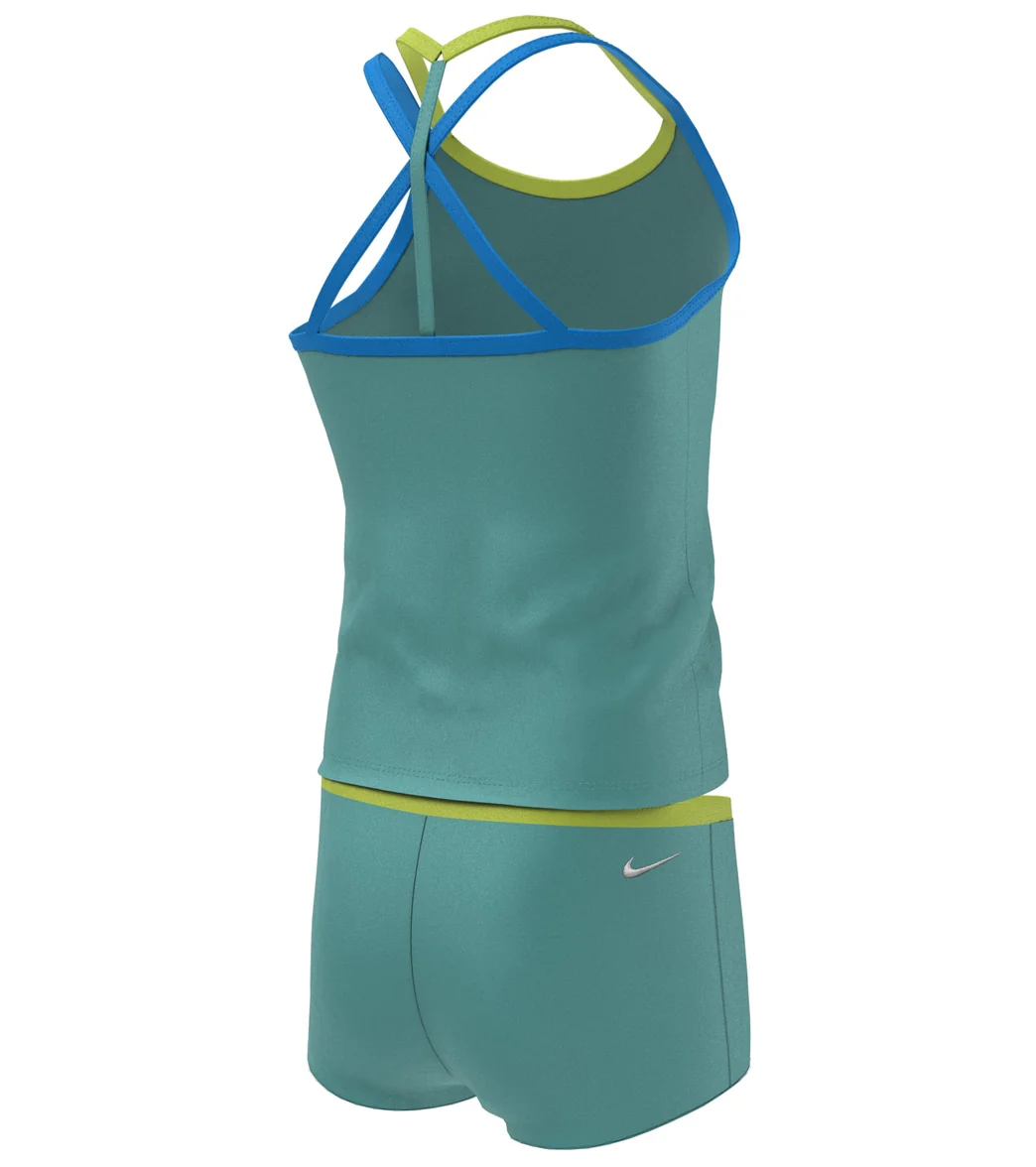 Nike Girls' Essential T-Crossback Two Piece Tankini Set (Big Kid) - Image 16