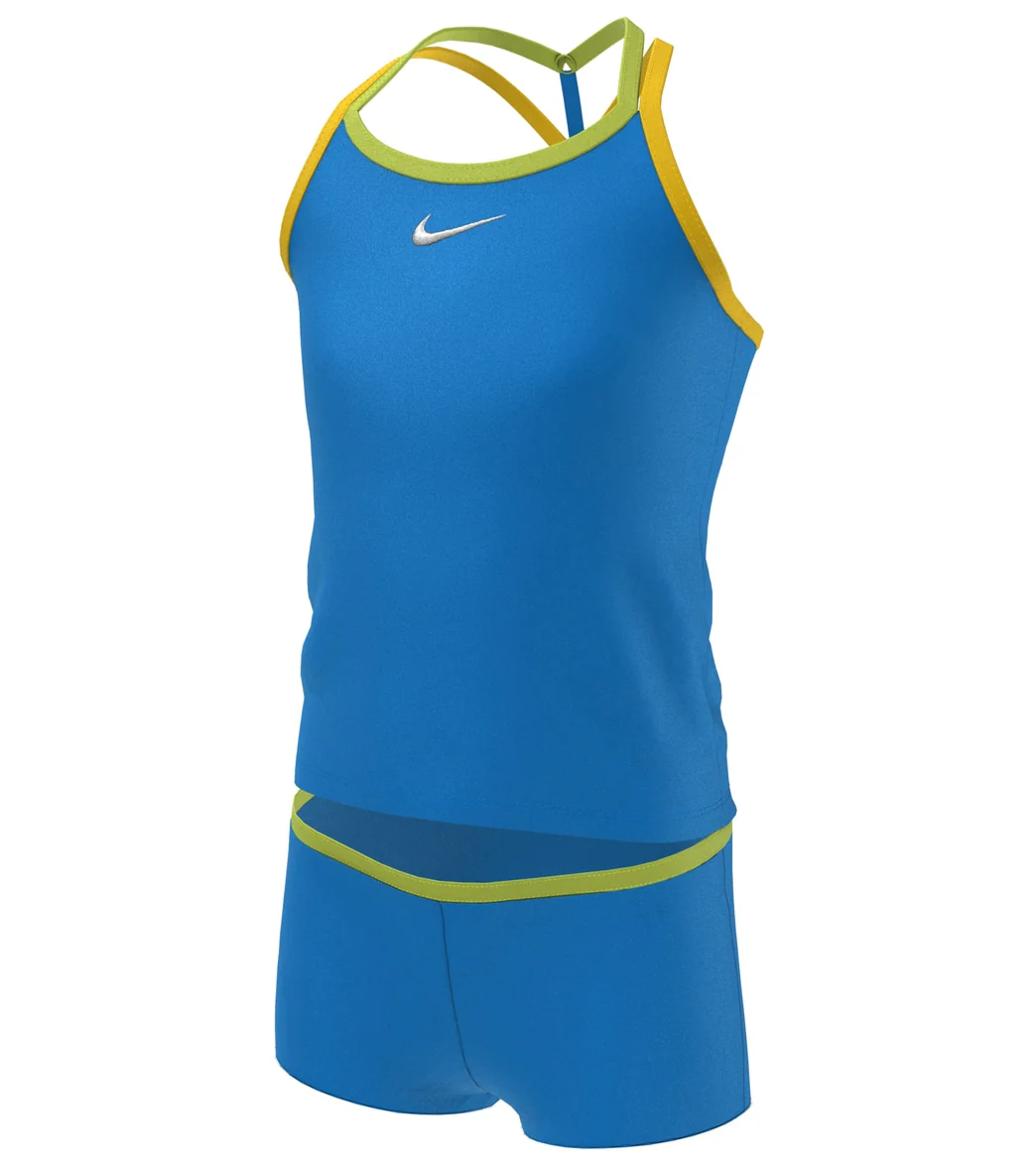 Nike Girls' Essential T-Crossback Two Piece Tankini Set (Big Kid) - Image 7