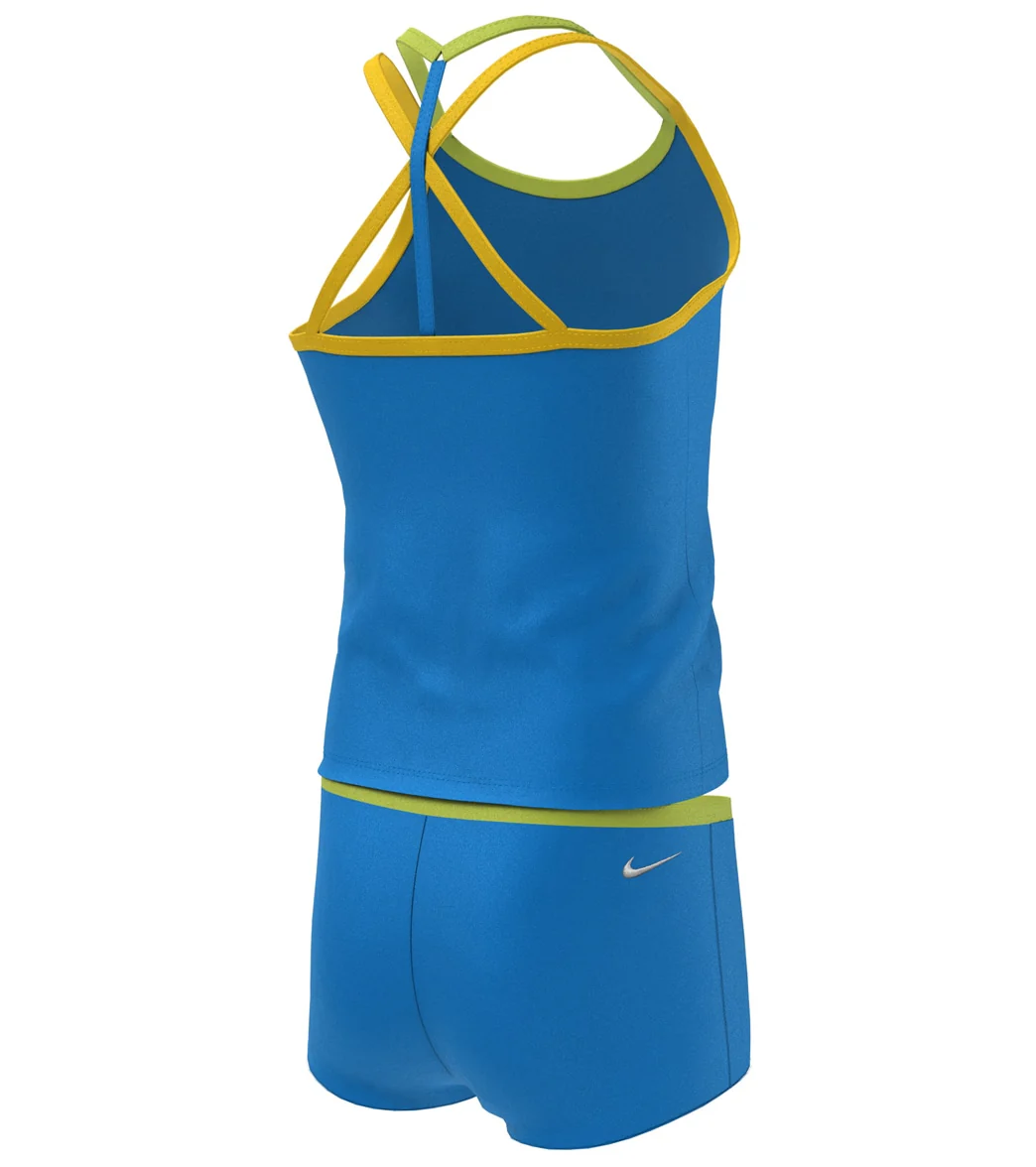 Nike Girls' Essential T-Crossback Two Piece Tankini Set (Big Kid) - Image 8