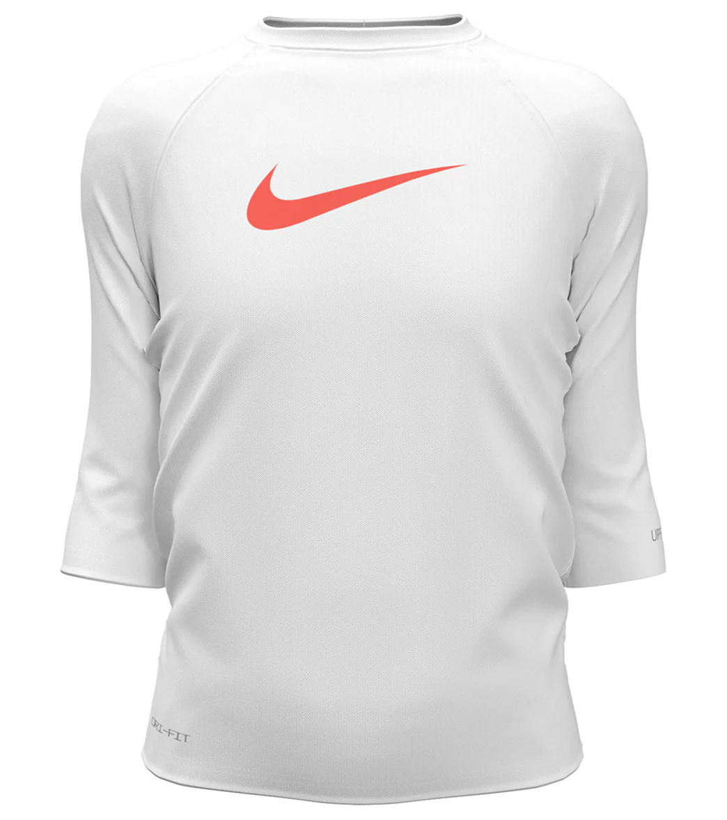 Nike Girls' Logo Short Sleeve Hydroguard (Big Kid) - Image 12