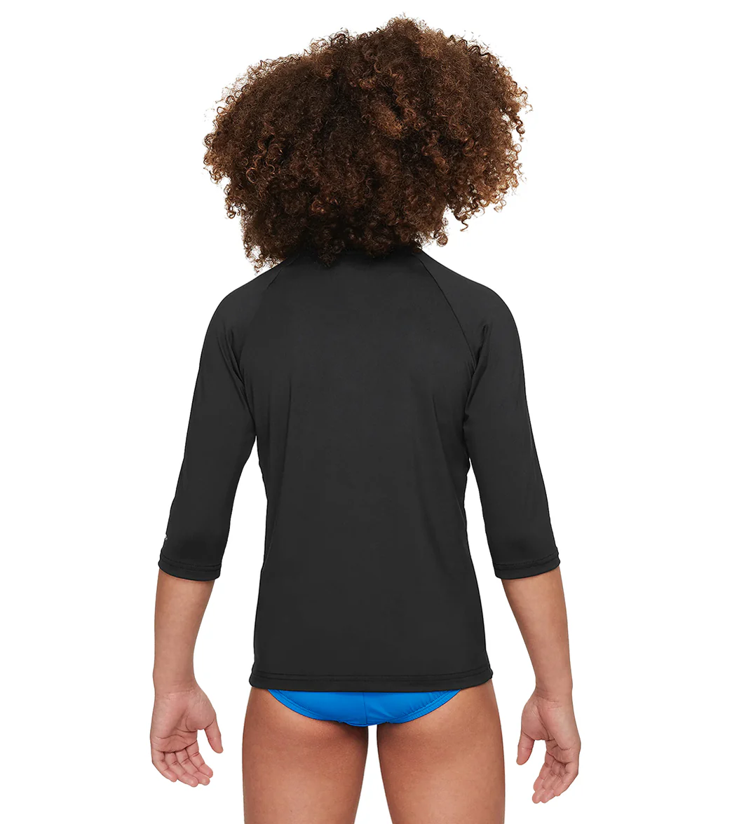 Nike Girls' Logo Short Sleeve Hydroguard (Big Kid) - Image 18