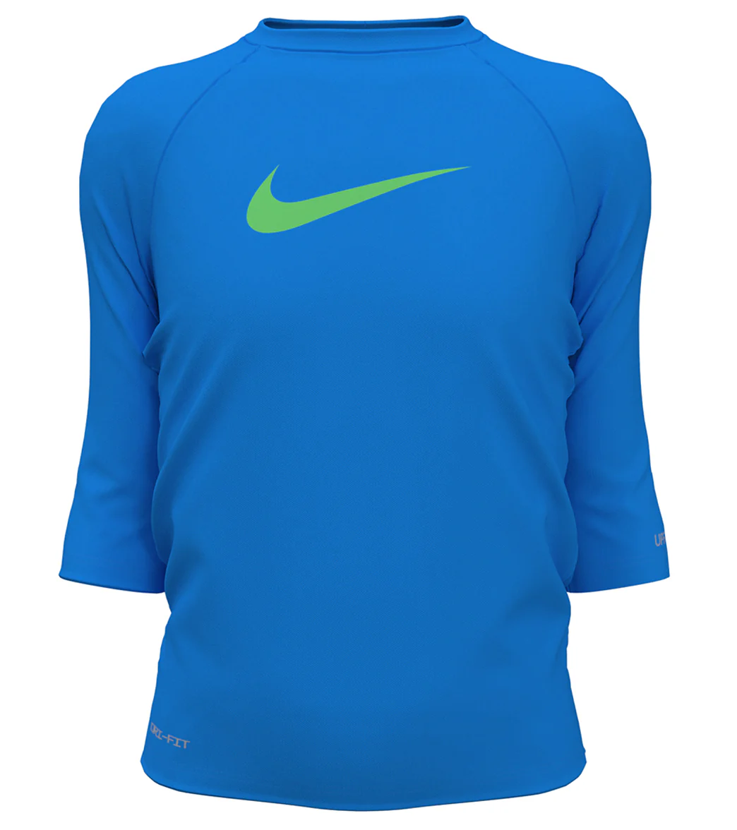 Nike Girls' Logo Short Sleeve Hydroguard (Big Kid) - Image 4