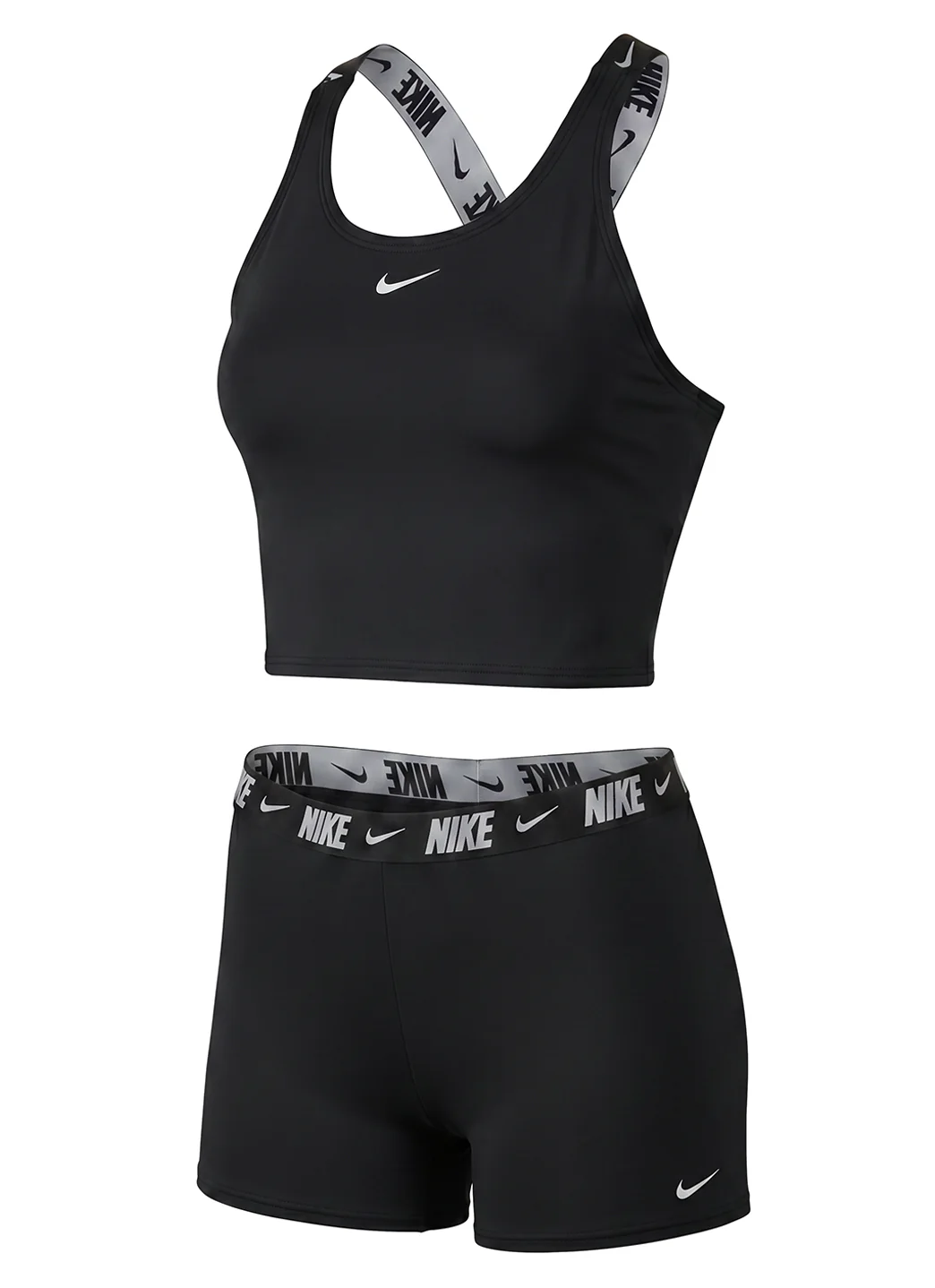 Nike Girls' Logo Tape Crossback Two Piece Midkini Set (Big Kid) - Image 10