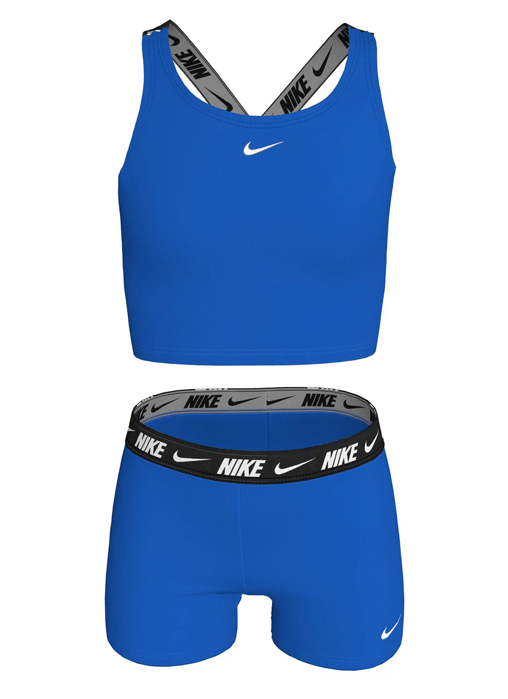 Nike Girls' Logo Tape Crossback Two Piece Midkini Set (Big Kid) - Image 15