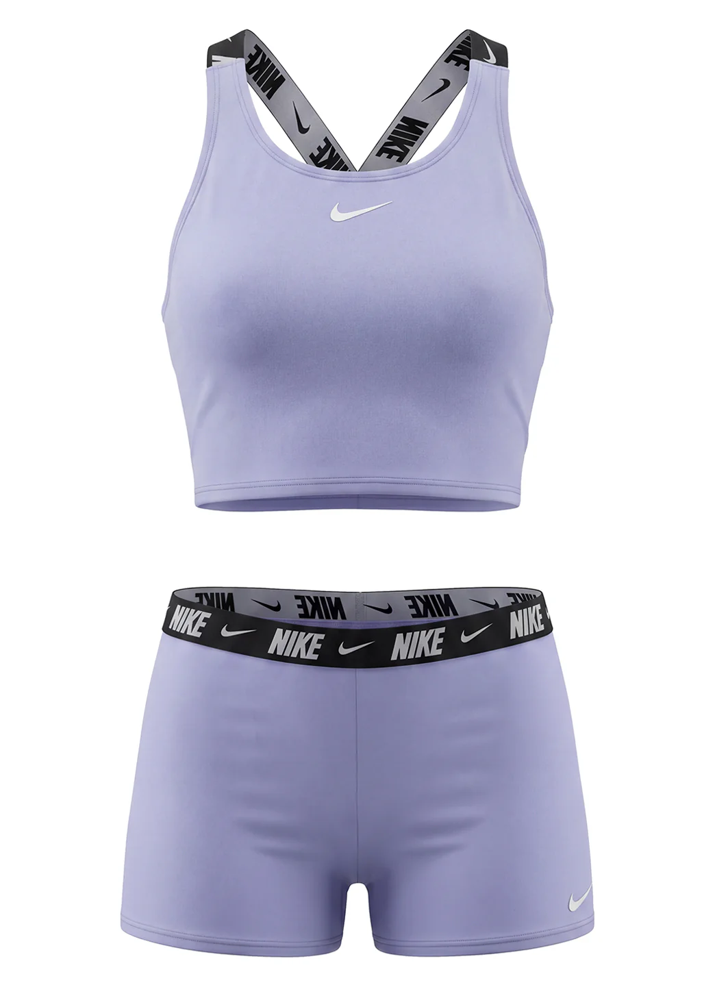 Nike Girls' Logo Tape Crossback Two Piece Midkini Set (Big Kid) - Image 2