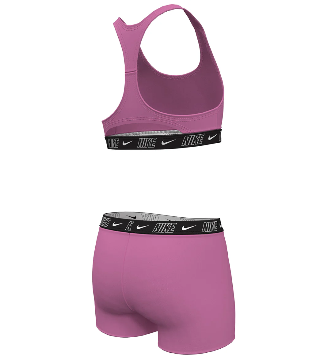 Nike Girls' Logo Tape Racerback Bikini Set (Big Kid) - Image 23