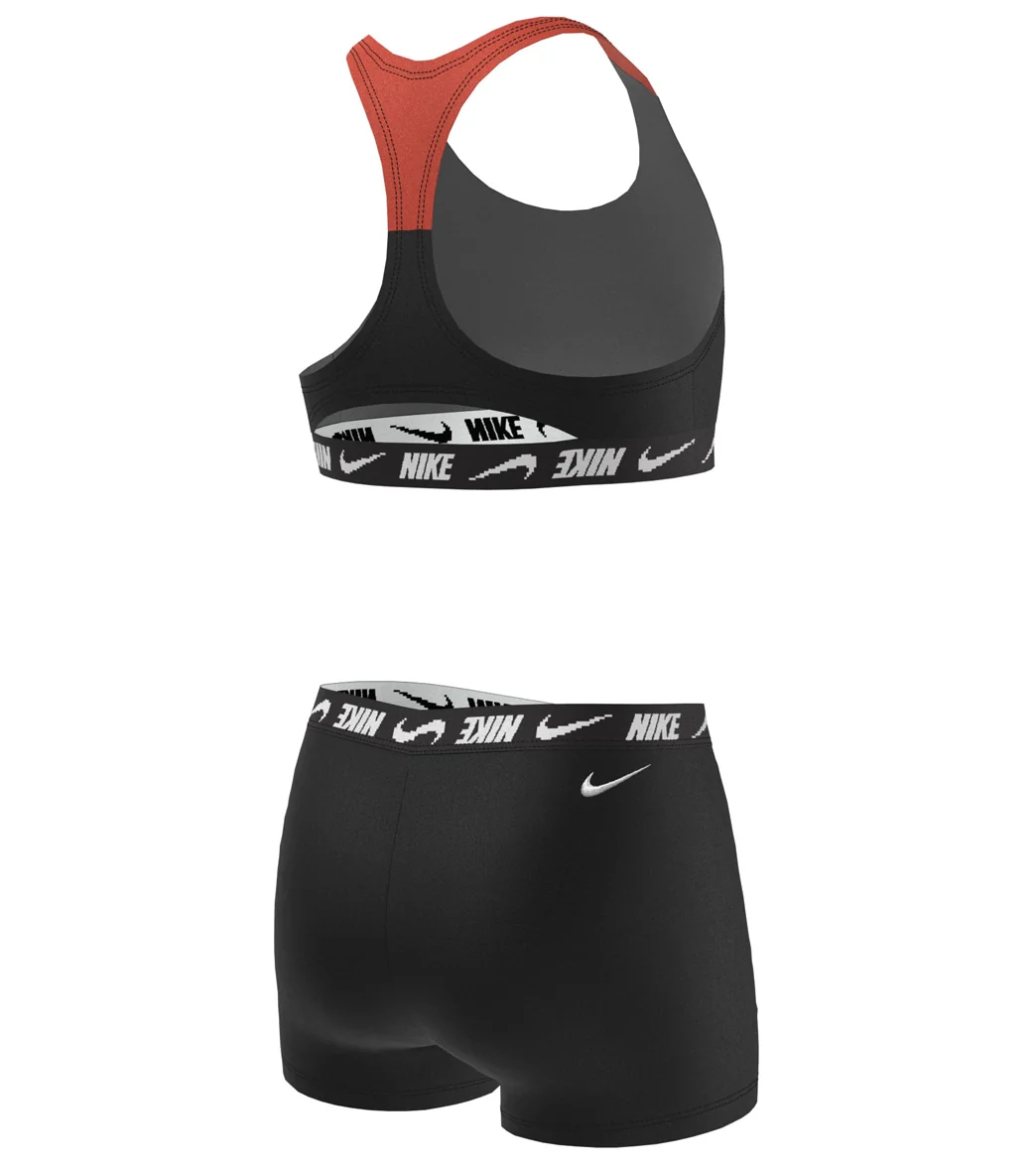 Nike Girls' Logo Tape Two Piece Bikini Set (Big Kid) - Image 13